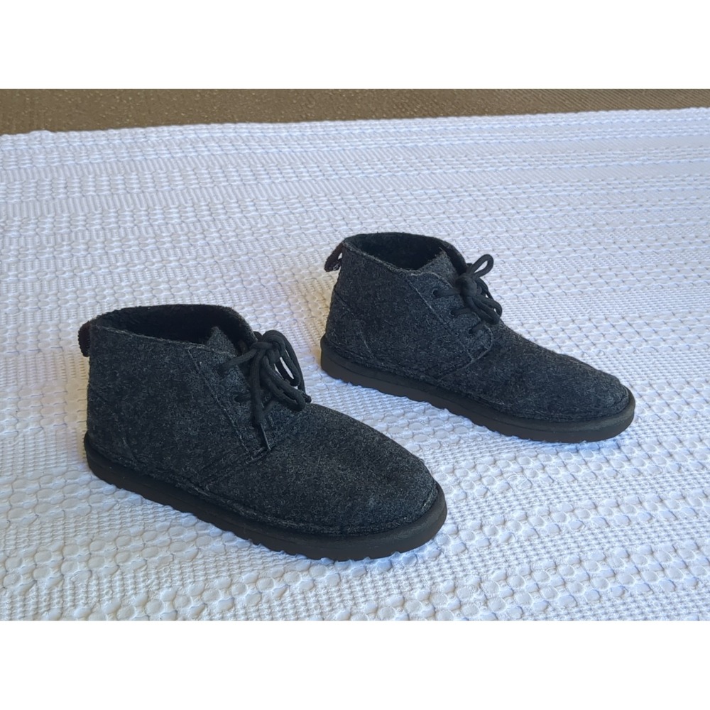 UGG ReFelt Neumel Chukka Boots Black Size 10 Mens Charcoal Black